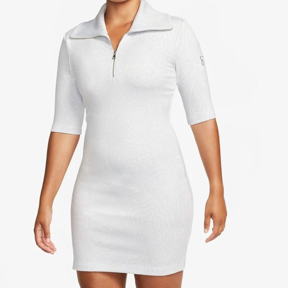 NIKE X SERENA WILLIAMS JACQUARD KNIT MINI DRESS SIZE L NEW W/TAGS (FD5326-121)